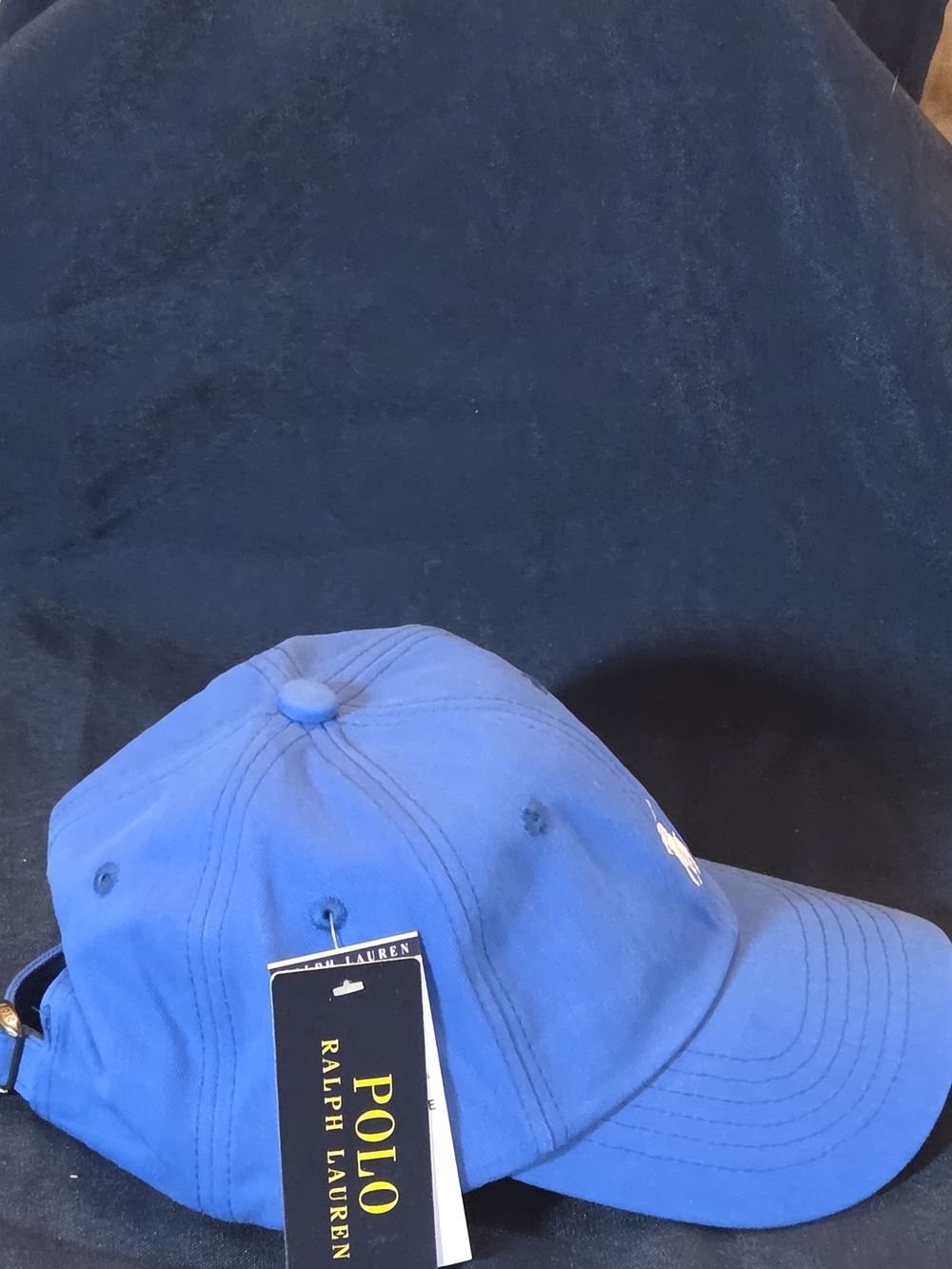 Polo Ralph Lauren Classic Blue Baseball Cap - Picture 5 of 5